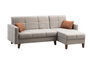 Atelier Del Sofa Polya - Sofá cama esquinero Gris claro